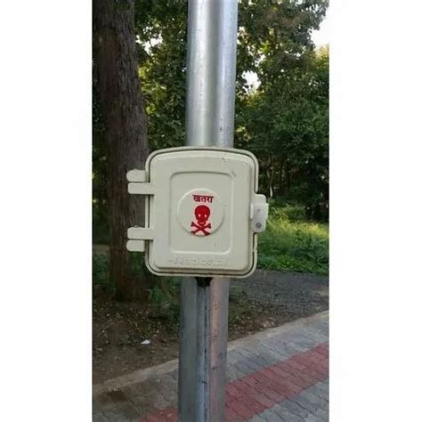 light pole electrical box|electrical box for round pole.